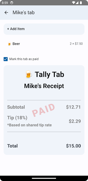 Tally Tab Screenshot 2