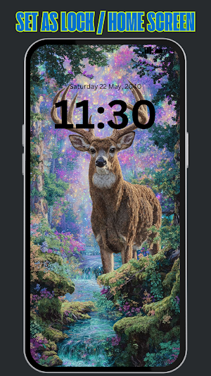 Aesthetic Deer Wallpaper 4K HD Screenshot 3