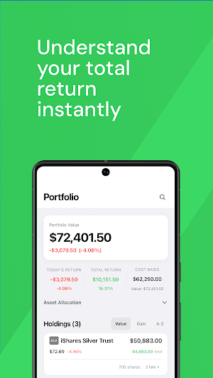 Finance 2049 Portfolio Tracker Screenshot 0