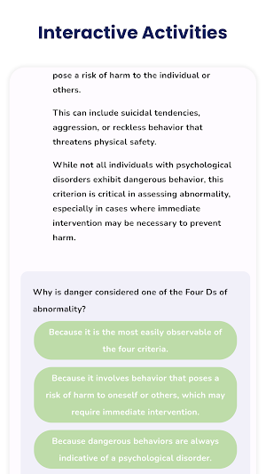 Abnormal Psychology Screenshot 2