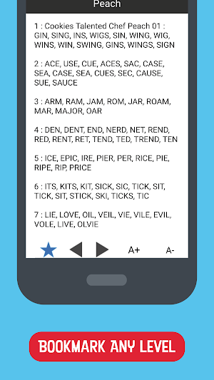 Word Cookies Answers Guide App Screenshot 2