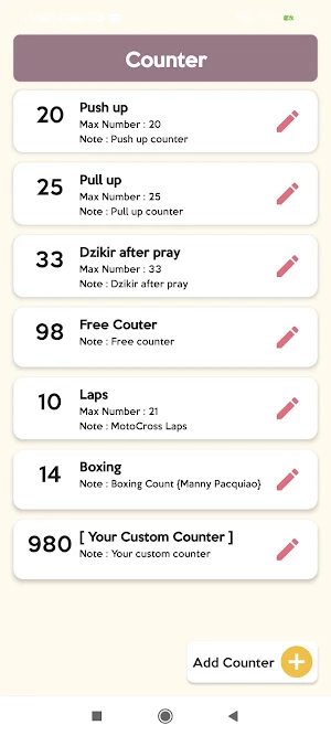 Counter Apps Screenshot 2