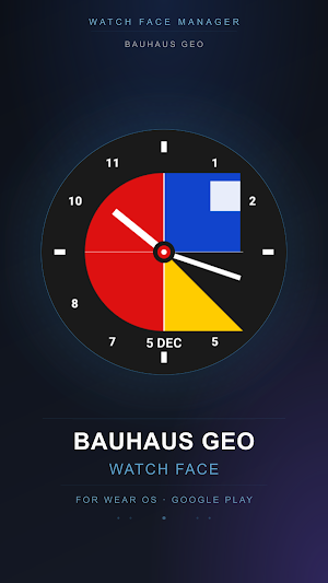 Bauhaus Geo Watch Face Screenshot 3