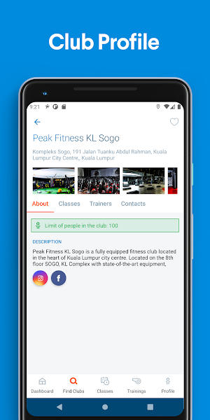 Peak Fitness Screenshot 1