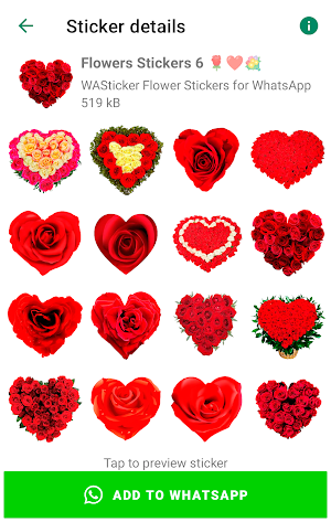 WASticker - Love Flowers Screenshot 3