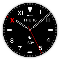 California Analog watch face