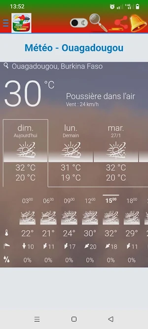 Météo Burkina Faso – 7 Jours Screenshot 2