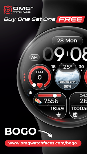 Weather Watch Face - OMG 371 Screenshot 3