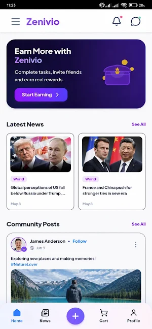 Zenivio – Social Network Screenshot 0