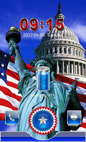 Independence Day Go Locker theme Screenshot 1