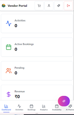 TourSafari - Vendors Login Screenshot 3