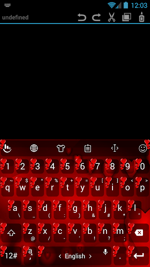 Keyboard Theme Valentine Heart Screenshot 0