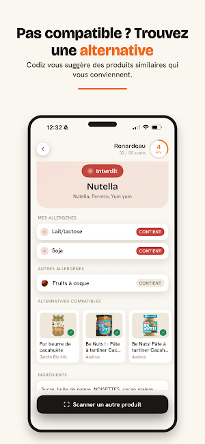 Codiz : scanner allergènes Screenshot 3