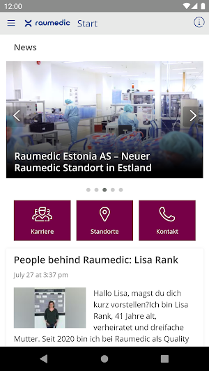 Raumedic Homebase Screenshot 0