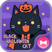 Cute Wallpaper Black Halloween Cat Theme