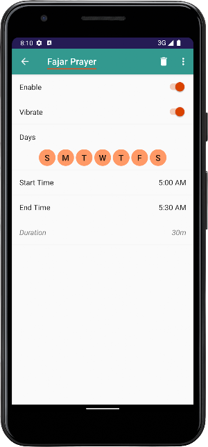 Auto Silent - Prayer Times Screenshot 1