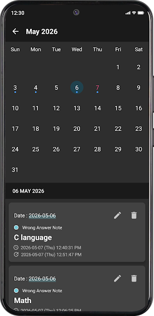 Wrong Answer Note Screenshot 3