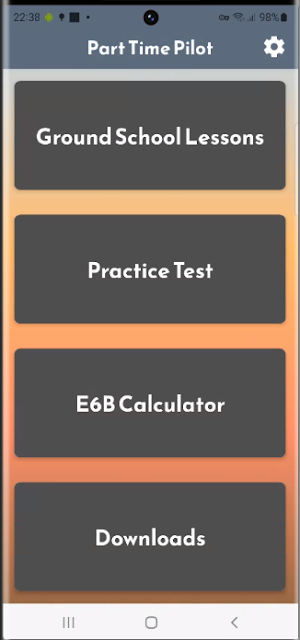 Part Time Pilot Companion App Screenshot 1