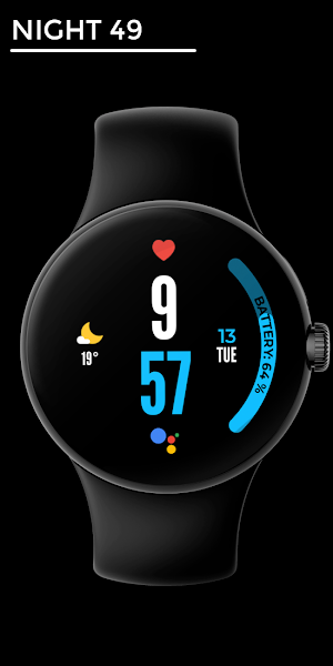 Night 49 - watch face Screenshot 0