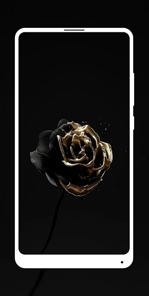 Black Gold Wallpaper Screenshot 2