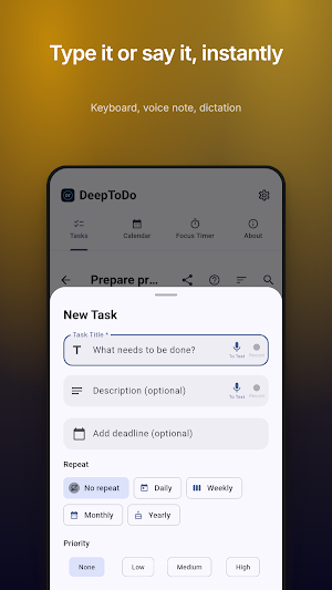 DeepToDo Screenshot 2