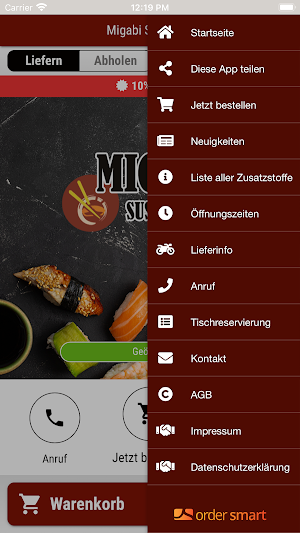 Migabi Sushi Bar Screenshot 2