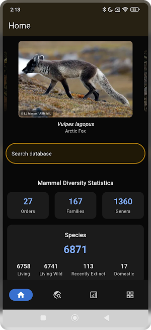 Mammal Diversity Screenshot 0
