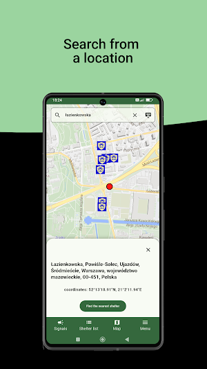 To Shelter - shelters offline Screenshot 2