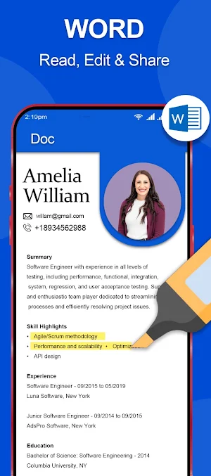 PDF Reader - Document Viewer Screenshot 0