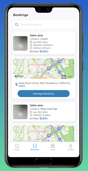 Cleaners for Hire-Cleaning App Screenshot 2