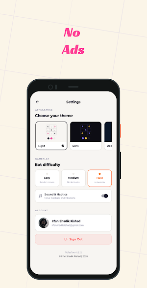 Tic Tac Toe: 2 Player XO Screenshot 2
