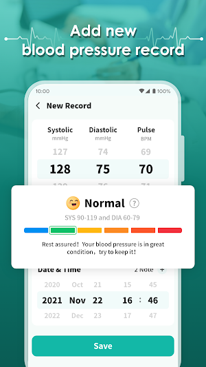 Record Blood Pressure Screenshot 2
