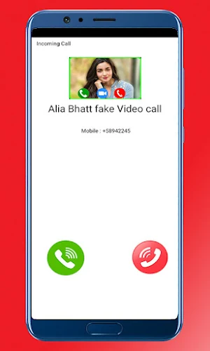 Alia Bhatt Video Call - Prank Screenshot 2