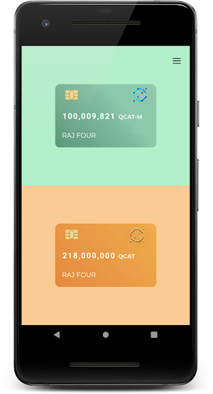 QCAT Webchain Wallet Screenshot 1