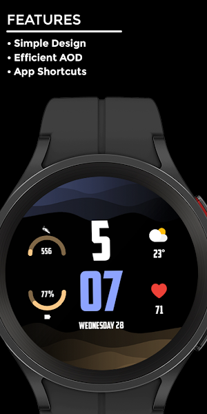 Nighty Digital 26 - watch face Screenshot 1