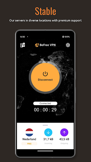 BeFree - fast and secure VPN Screenshot 2