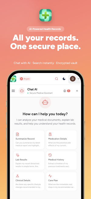 MedIQGPT: AI Health Records Screenshot 0