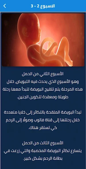 مراحل نمو الجنين Screenshot 1