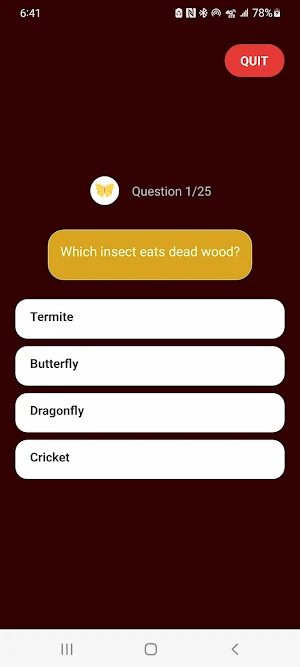 Entomology Quiz screenshot 2