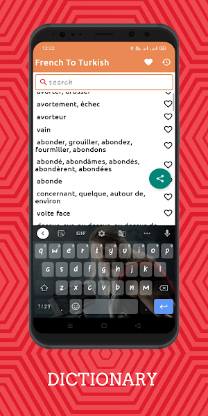 French To Turkish Dictionary Offline Screenshot 1