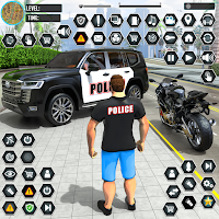 US Police Car Mall Crime Chase
