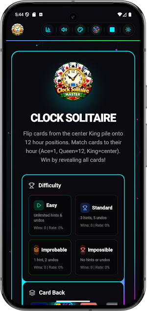 Clock Solitaire Master Offline Screenshot 1