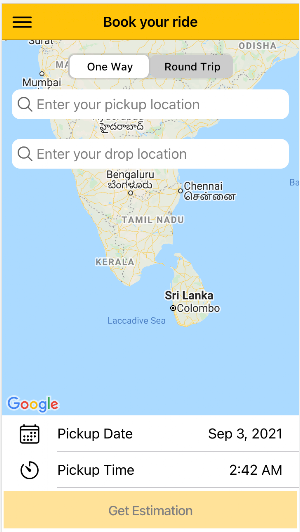 Tamilnadu Call Taxi -  Outstation & Local Taxi Screenshot 0