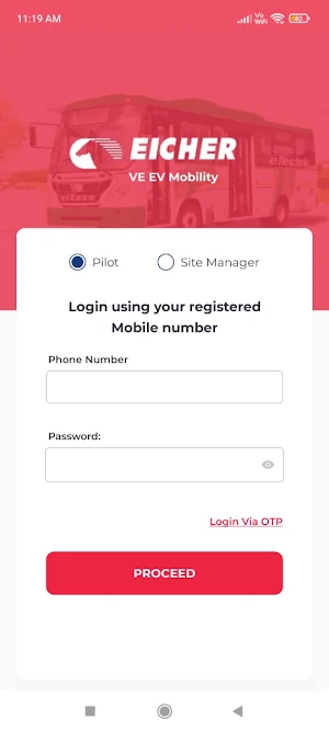 VE ElectroMobility Driver App Screenshot 0