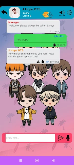 BTS Fake Call And Chat Screenshot 2