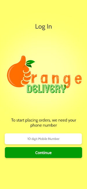 Orange Delivery Screenshot 1
