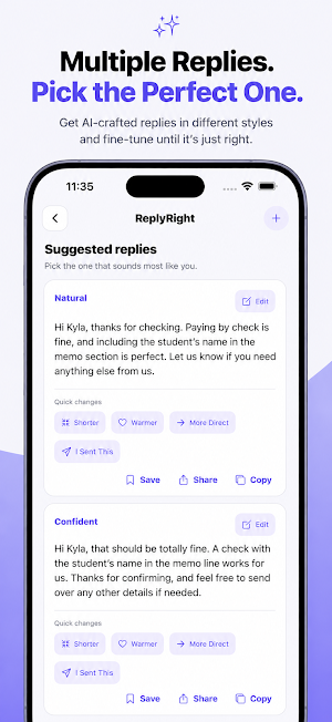 ReplyRight: AI Reply Assistant Screenshot 3
