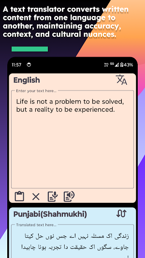 Eng Punjabi (Shahmukhi) Trans Screenshot 2