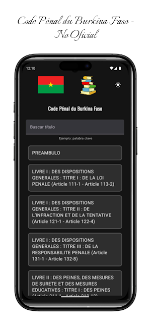 Code Pénal du Burkina Faso Screenshot 2
