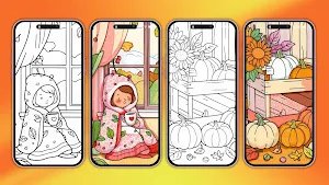 Cozy Autumn Coloring Screenshot 0